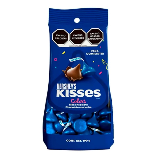 Imagen de Choco HersheyS Kiss Colors Azul Rey 190 GRS