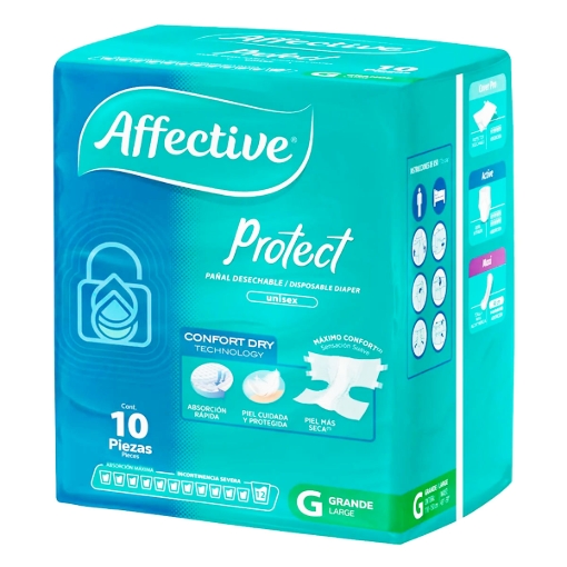 Imagen de Pañal Affective Protect Gde 10 PZS