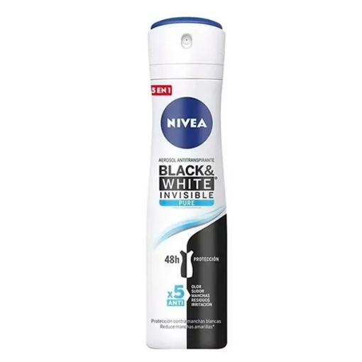 Imagen de Desodorante Nivea Invisible Black&White Pure Antitranspirante 150 MLL