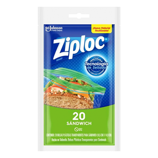 Imagen de Bolsa Ziploc Chica Para Sandwic 20 PZS