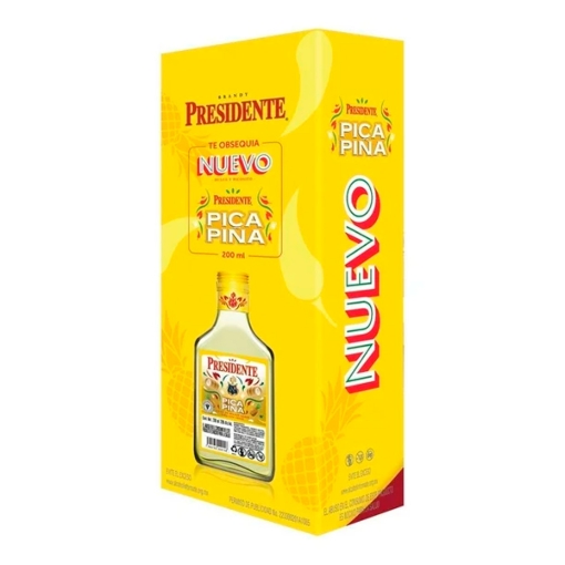 Imagen de Brandy Presidente Pica Piña N Presidente 200 MLL