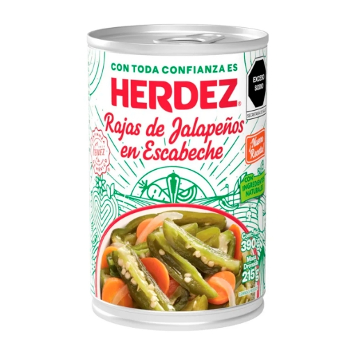 Imagen de Chiles Herdez Jalapeños Rajas En Escabeche Herdez 390 GRS