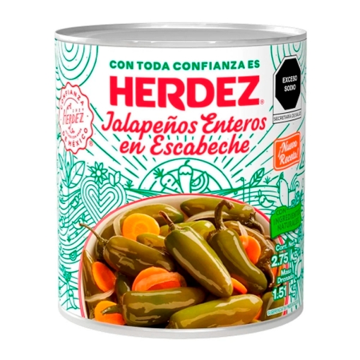 Imagen de Chiles Herdez Jalapeños Enteros En Escabeche Herdez 390 GRS