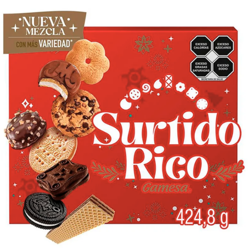 Imagen de Galleta Gamesa Surtido Rico Navidad 424 GRS
