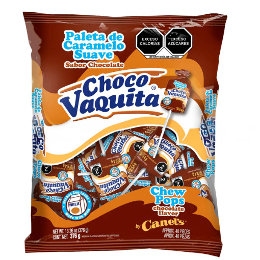 Imagen de 1 Exh Paleta CanelS Choco Vaquita CanelS 38 PZS