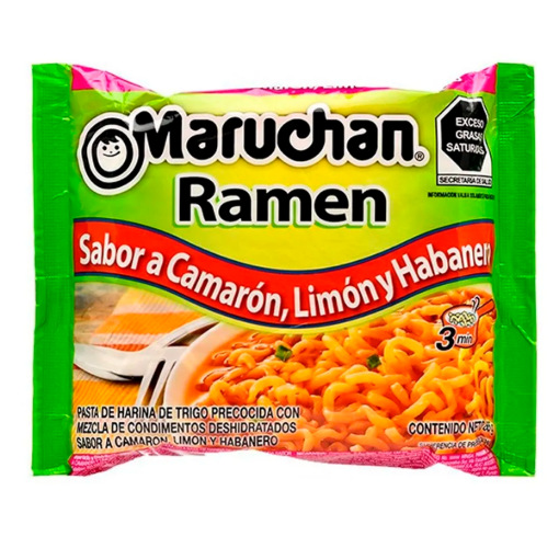 Imagen de Sopa Maruchan Ramen Camaron Habanero Instantanea 85 GRS