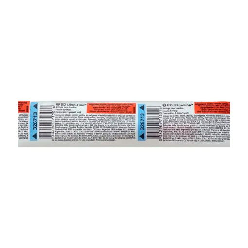 Imagen de Jeringa Bd Plastipack Ultra Fina 0.5 31Gx8Mm 1 PZS