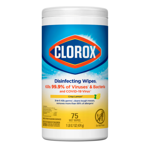 Imagen de T Hum Clorox Wip Desinf Limon Clorox Wipes Lemon 75 PZS