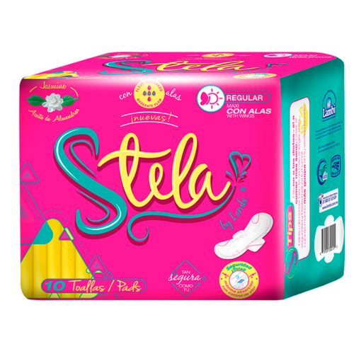 Imagen de Toalla Femenina Stela Flujo Moderado C/A 10 PZS