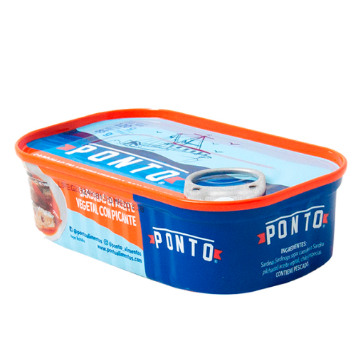 Imagen de Sardina Ponto Aceite Vegetal Con Picante 120 GRS