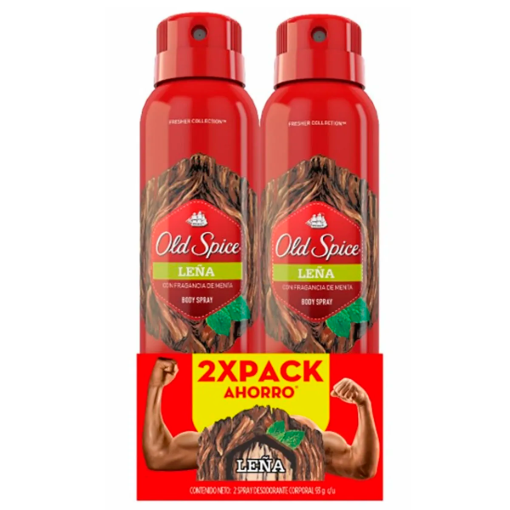 Imagen de Desodorante Old Spice Leña Aerosol HOMBRE 2PACK 150 MLL