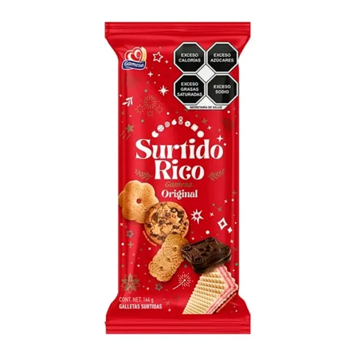 Imagen de Galleta Gamesa Surtido Rico Navideño 164 GRS