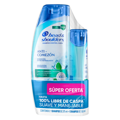 Imagen de Sh H&S Anti-Comezon+Sh180Ml C/U H&S +Sh180Ml C/U 375 MLL
