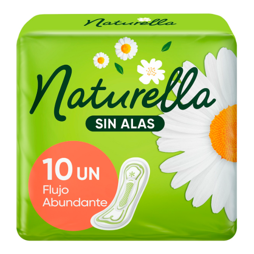 Imagen de Toalla Femenina Naturella Flujo Abundante S/A 10 PZS