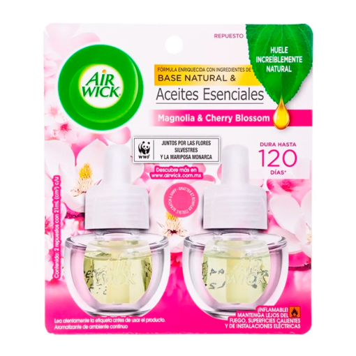 Imagen de AROMATIZANTE AIR WICK ELECTRICOS MAGNOLIA REPUESTO 2PACK 21 MLL