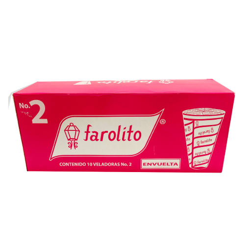 Imagen de Veladora Profina Farolito 2 10 PZS