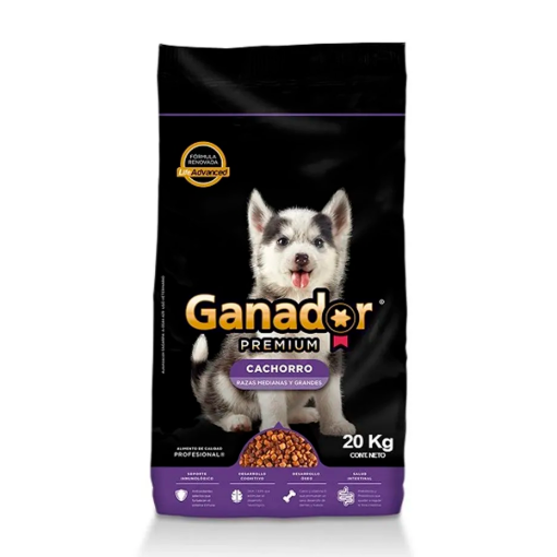 Imagen de Croquetas Ganador Premium Cachorro Razas Grandes 20 KGS