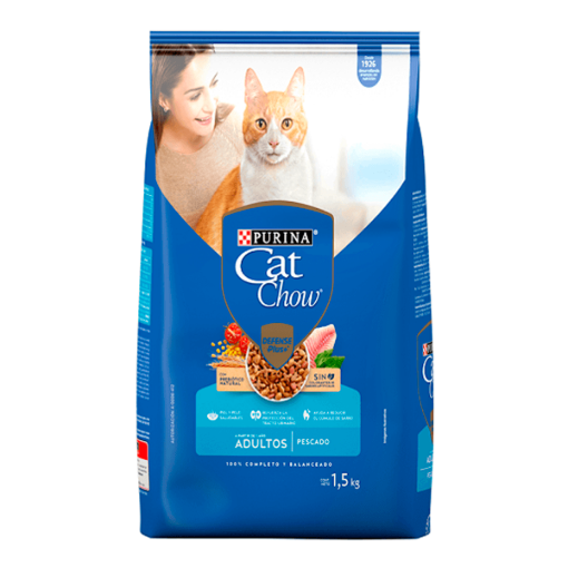 Imagen de Alim Purina Cat Chow Adulto Pescado Purina 1.5 KGS
