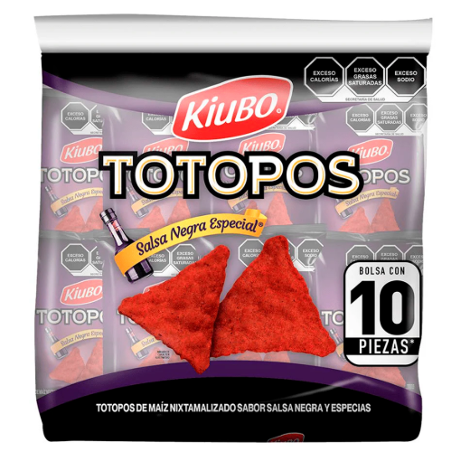 Imagen de Botana Kiubo Totopo Salsa Negra 40 GRS