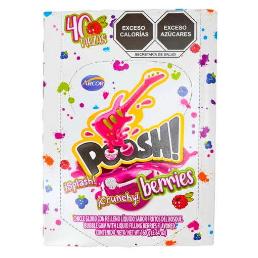 Imagen de Chicle  Exh Chicle Arcor Poosh Berries Arcor Berries 4 GRS