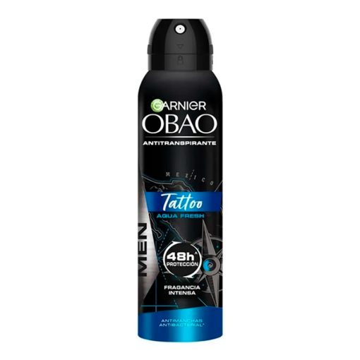 Imagen de Desodora Deo Obao Tattoo H Aqua Fresh Aer Obao Tattoo H Aqua Fresh 150 MLL