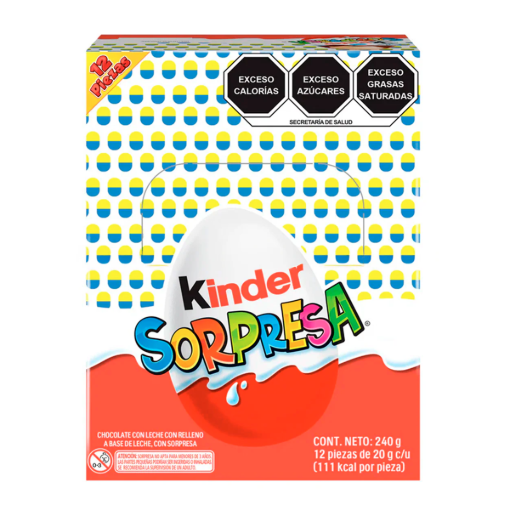 Imagen de Chocolat Exh Choco Kinder Sorpresa Joyas Kinder  Sorpresa Joyas 12 PZS