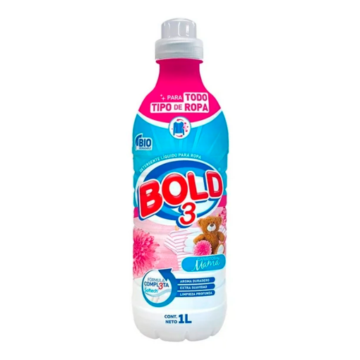 Imagen de Detergente Líquido Bold 3 Cariñitos Mamá 1 LTS