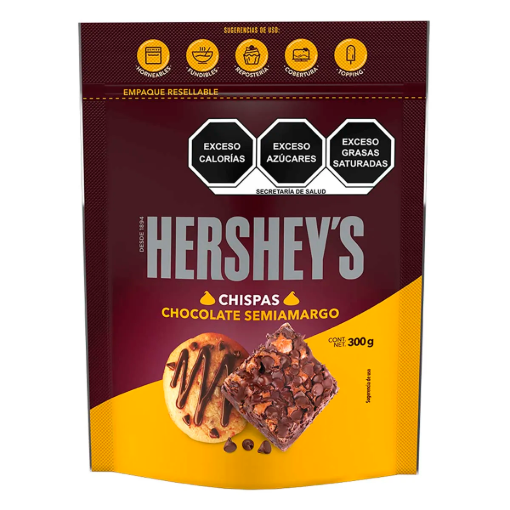 Imagen de Exhibidor Chocolate Hershey’s Kisses Mini Semi-Amargo 300 GRS