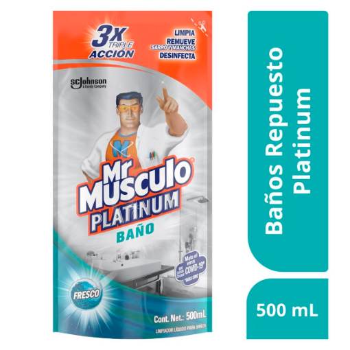 Imagen de Limpiador de Baño Mr. Músculo Platinum Doypack 500 ml 500 MLL