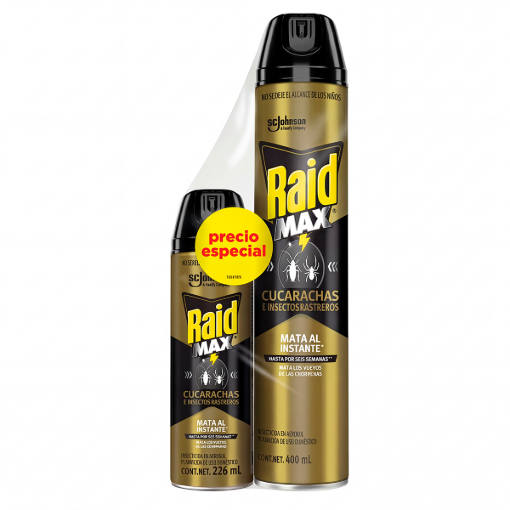 Imagen de Insecticida Raid Max Aerosol 226 ml 400 MLL
