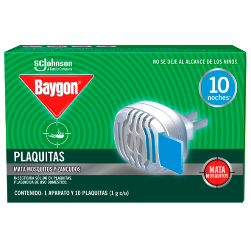 Imagen de Insecticida Aerosol Baygon Plaquitas 10 PZS