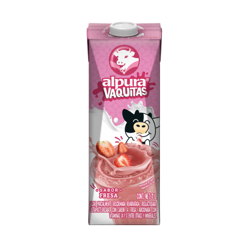 Imagen de Leche Alpura Vaquitas Fresa  1 LTS