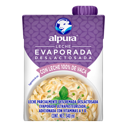 Imagen de LECHE ALPURA EVAPORADA DESLACTOSADA TETRA  356 MLL