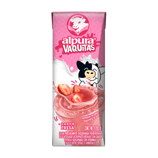 Imagen de Leche Alpura Vaquitas Fresa 200 MLL