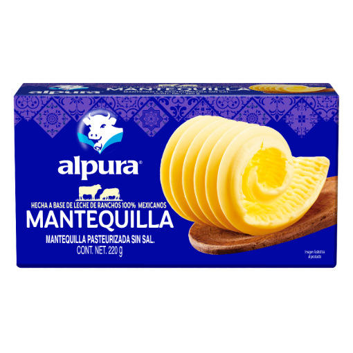 Imagen de Mantequilla Alpura Sin Sal 220 GRS