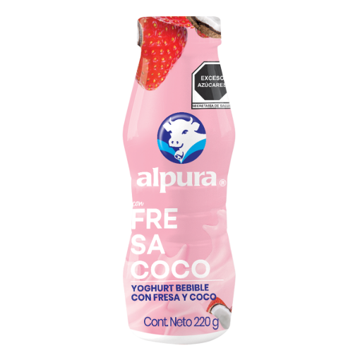 Imagen de Yogurt Alpura Bebible Fresa Coco  220 GRS