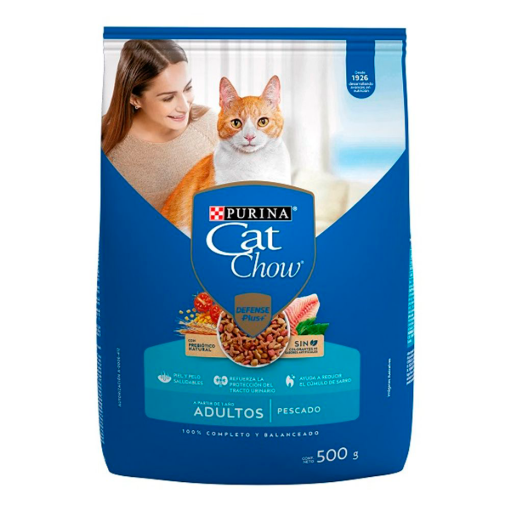Imagen de Alimento Purina Cat Chow Adulto Pescado 500 GRS