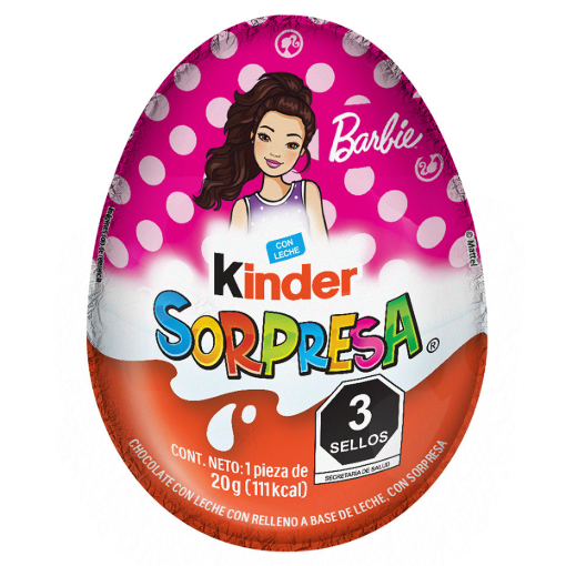 Imagen de Chocolate Kinder Sorpresa Barbie 1 PZS