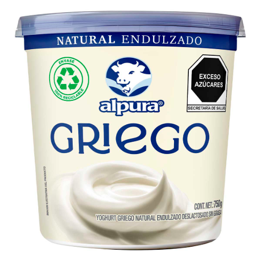 Imagen de Yogurt Griego Alpura Natural Endulzado 750 Gr 750 GRS