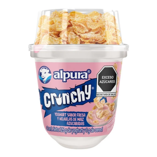 Imagen de Yoghurt Alpura Fresa 125 Gr Con Hojuelas Azucaradas 125 GRS