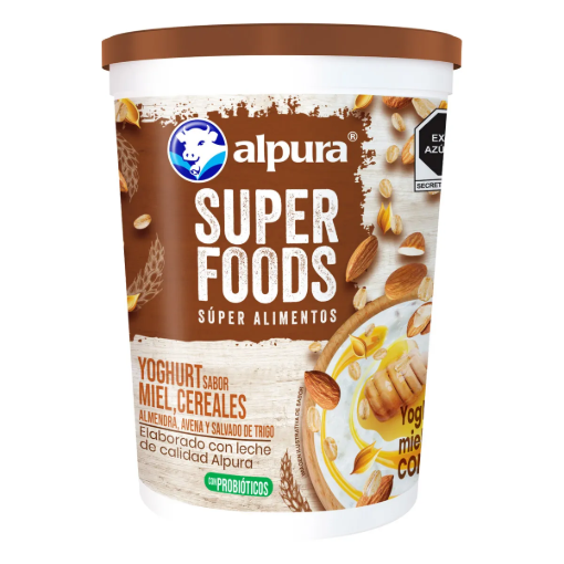 Imagen de Yoghurt Alpura Super Foods Miel Con Cereales 900 Gr 900 GRS
