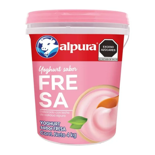 Imagen de Yoghurt Batido Alpura Fresa 4 Kg 4 KGS