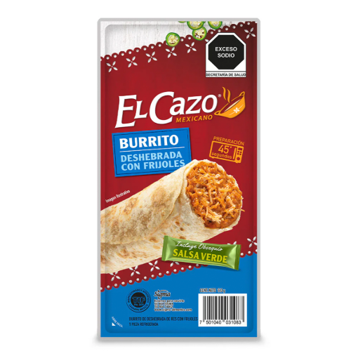 Imagen de Burrito El Cazo Deshebrada Con Frijol 1 PZS