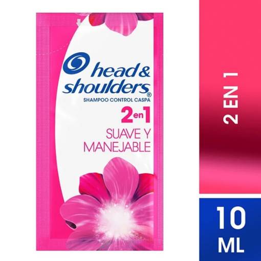Imagen de Shampoo Head & Shoulders 2 en 1 Suave y Manejable 10 MLL