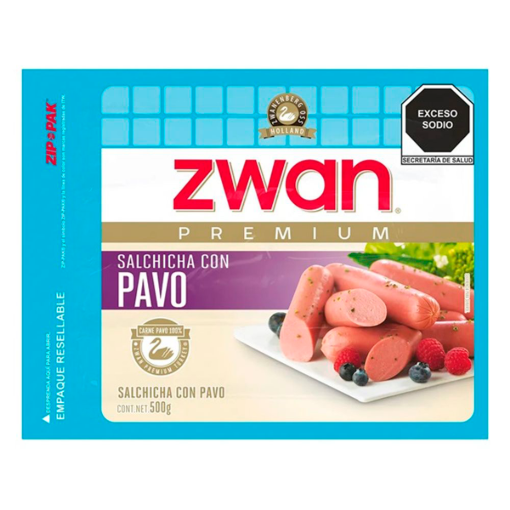 Imagen de Salchicha Zwan de Pavo 500 GRS