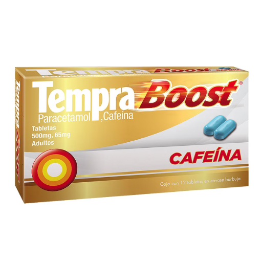 Imagen de Medicamento Tempra Boost Tabletas 12 PZS
