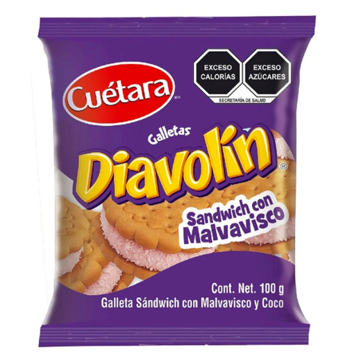 Imagen de Galletas Cuétara Diavolin Sandwich Chocolate 100 GRS