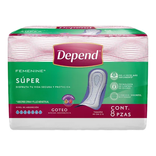 Imagen de Toallas Depend Dual 8 PZS