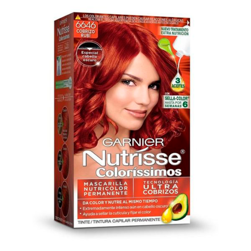 Imagen de Tinte Garnier Nutrisse 6646 Cobrizo Rubio 1 PZS