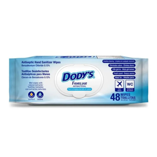 Imagen de Toallas Húmedas Dodys Adulto 48 PZS